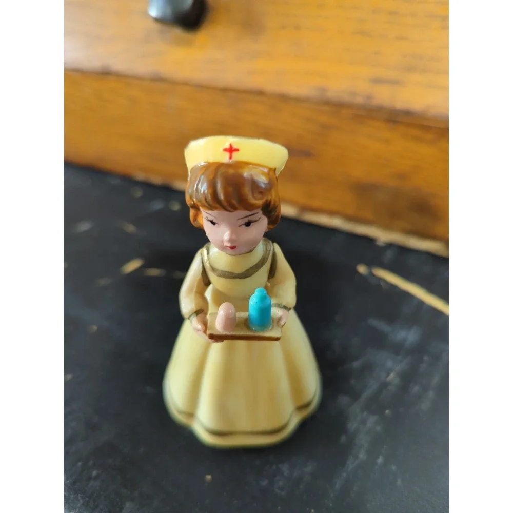 Vintage Wilton Nurse Cake Topper Figure Hard Plastic 4